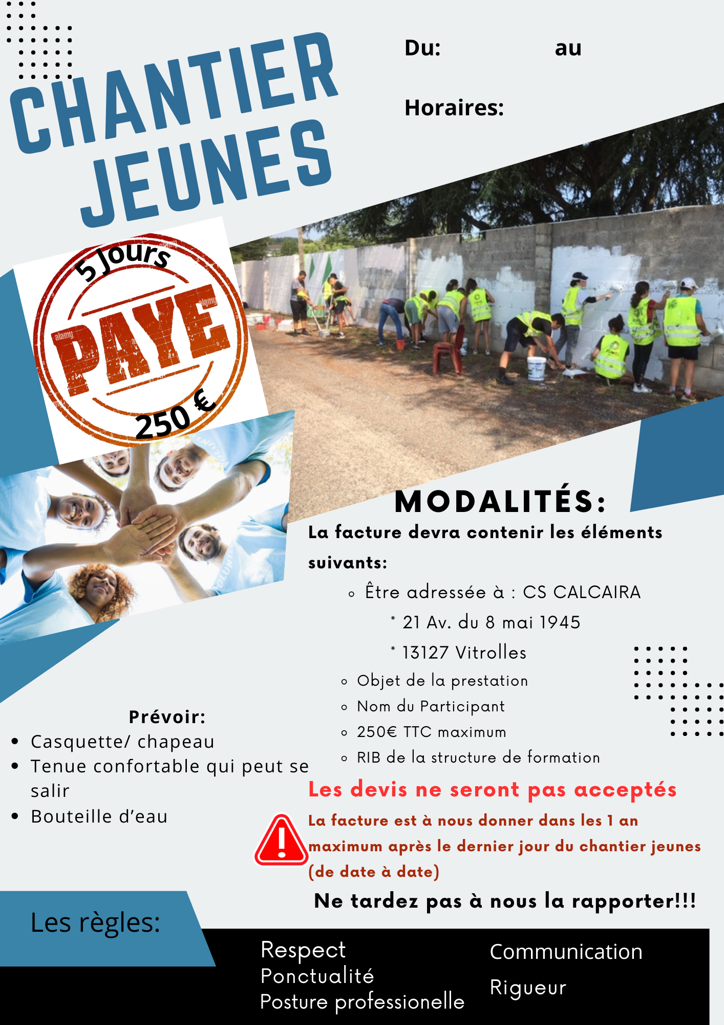 You are currently viewing CHANTIER JEUNES POUR LES 16-21 ANS